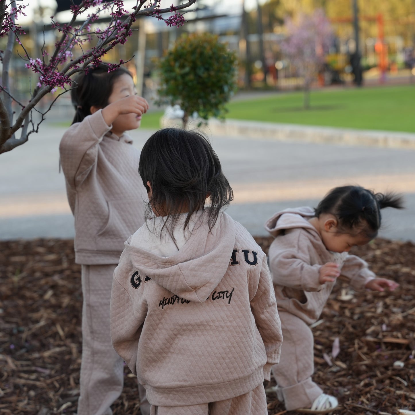 4FIVE58 Kids Gelephu Hoodie & Pant Set | Brown