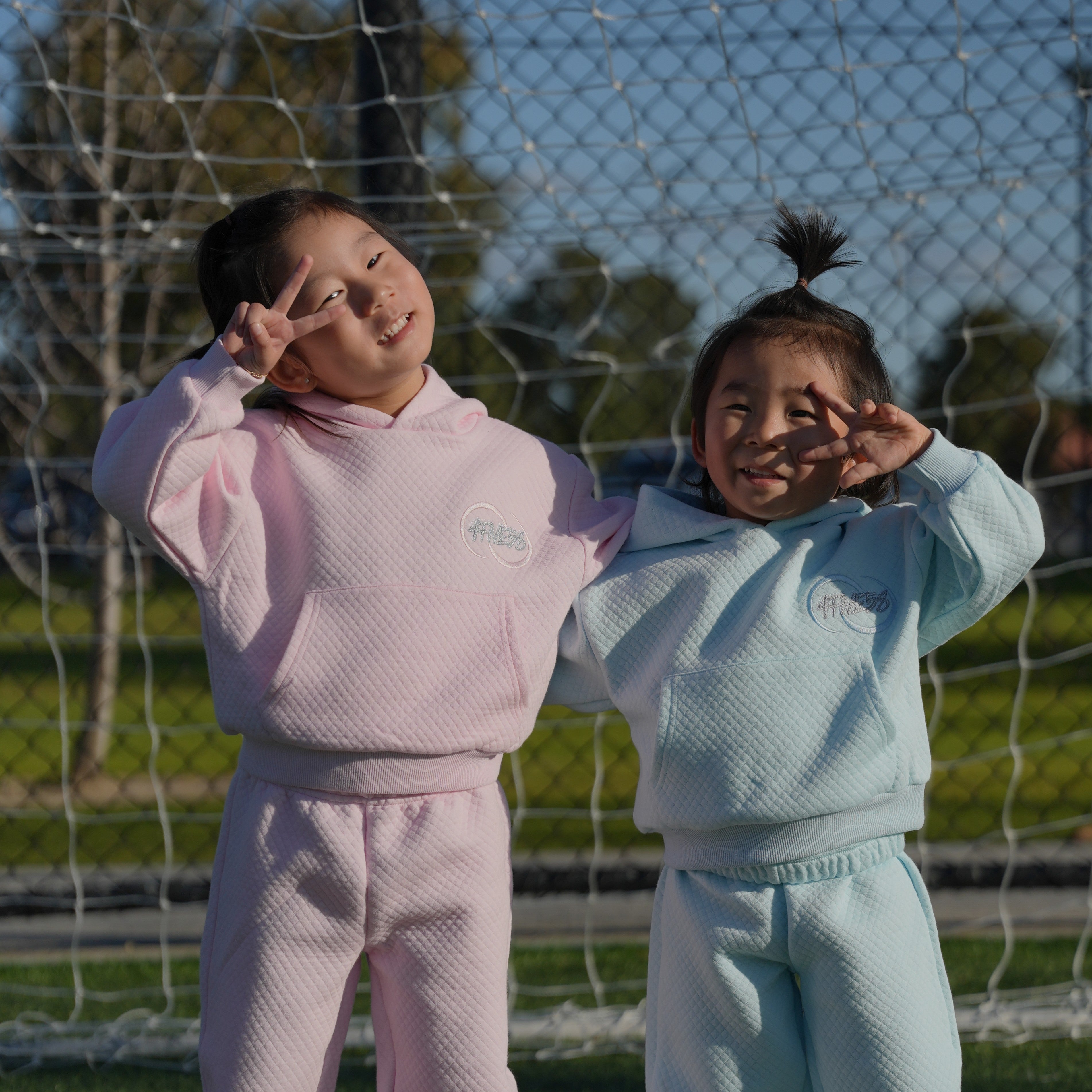 4FIVE58 Kids Thimphu Hoodie & Pant Set | Pink