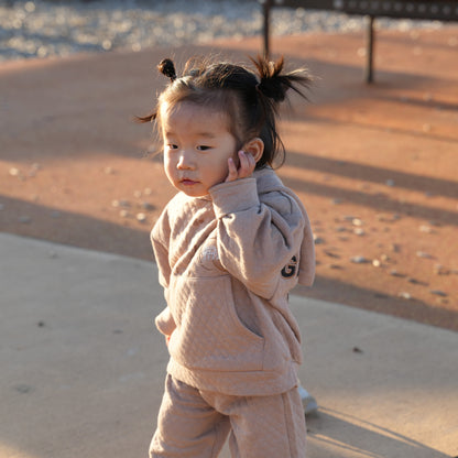 4FIVE58 Kids Gelephu Hoodie & Pant Set | Brown