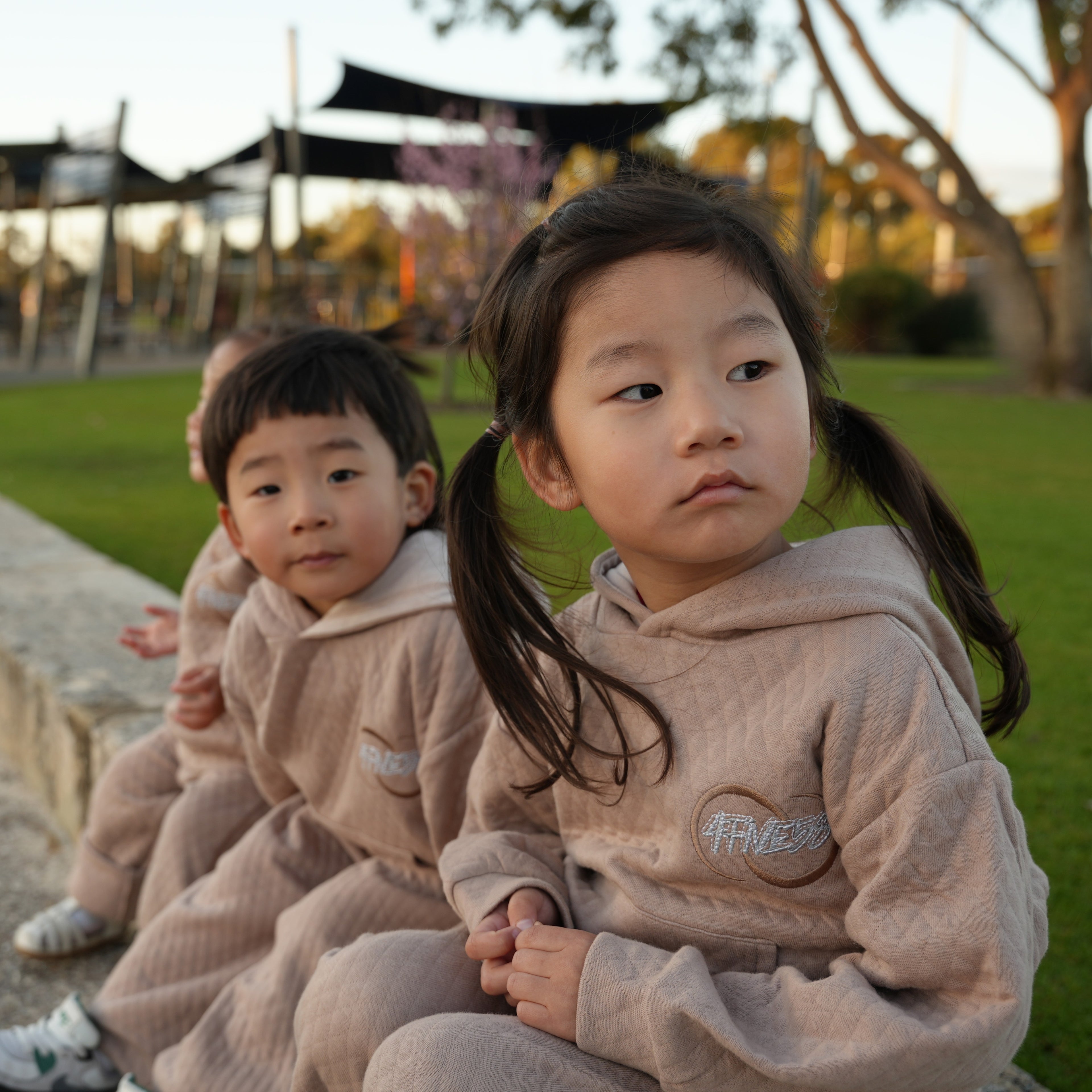 4FIVE58 Kids Gelephu Hoodie & Pant Set | Brown (40% OFF)