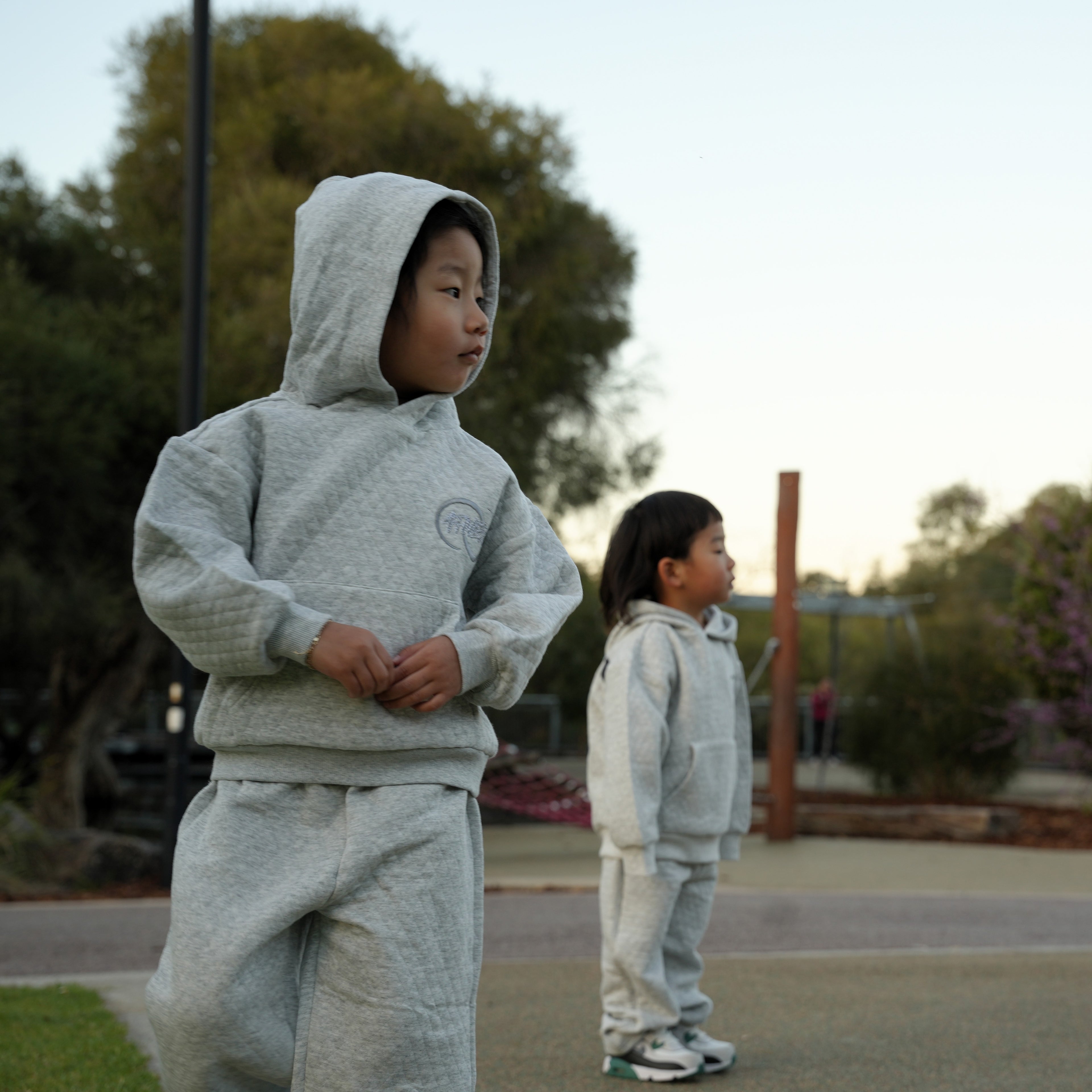 4FIVE58 Kids Gelephu Hoodie & Pant Set | Grey (40% OFF)