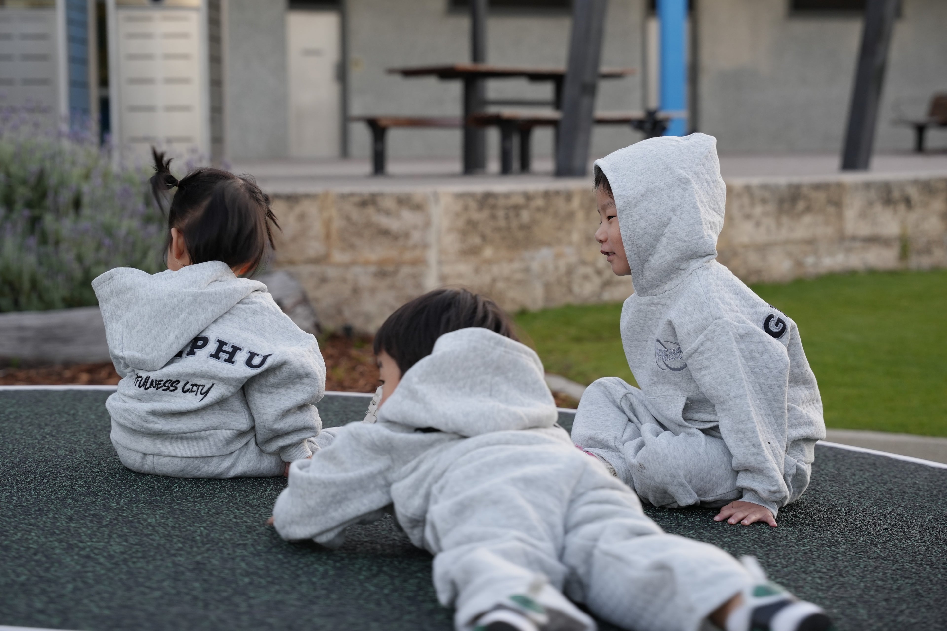 4FIVE58 Kids Gelephu Hoodie & Pant Set | Grey (40% OFF)