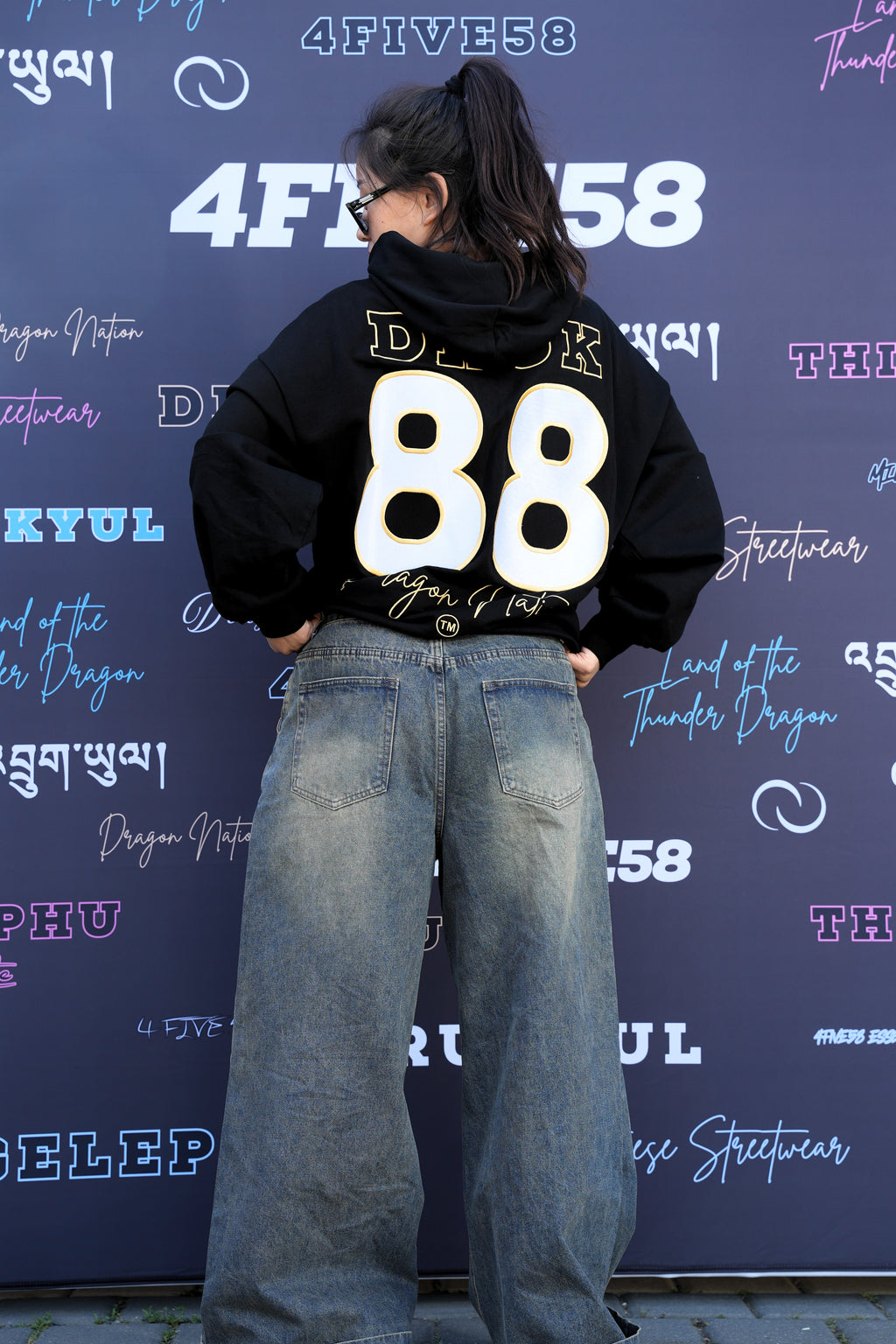 4FIVE58 Embroidered DRUK 88 Hoodie | Dragon Nation Collection (25% OFF)