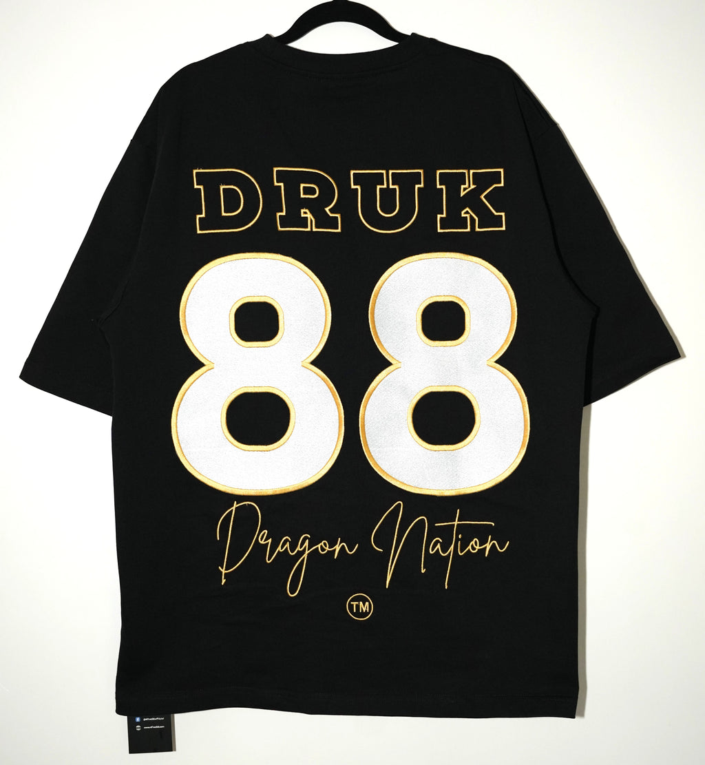 4FIVE58 Embroidered DRUK 88 T-Shirt | Dragon Nation Collection