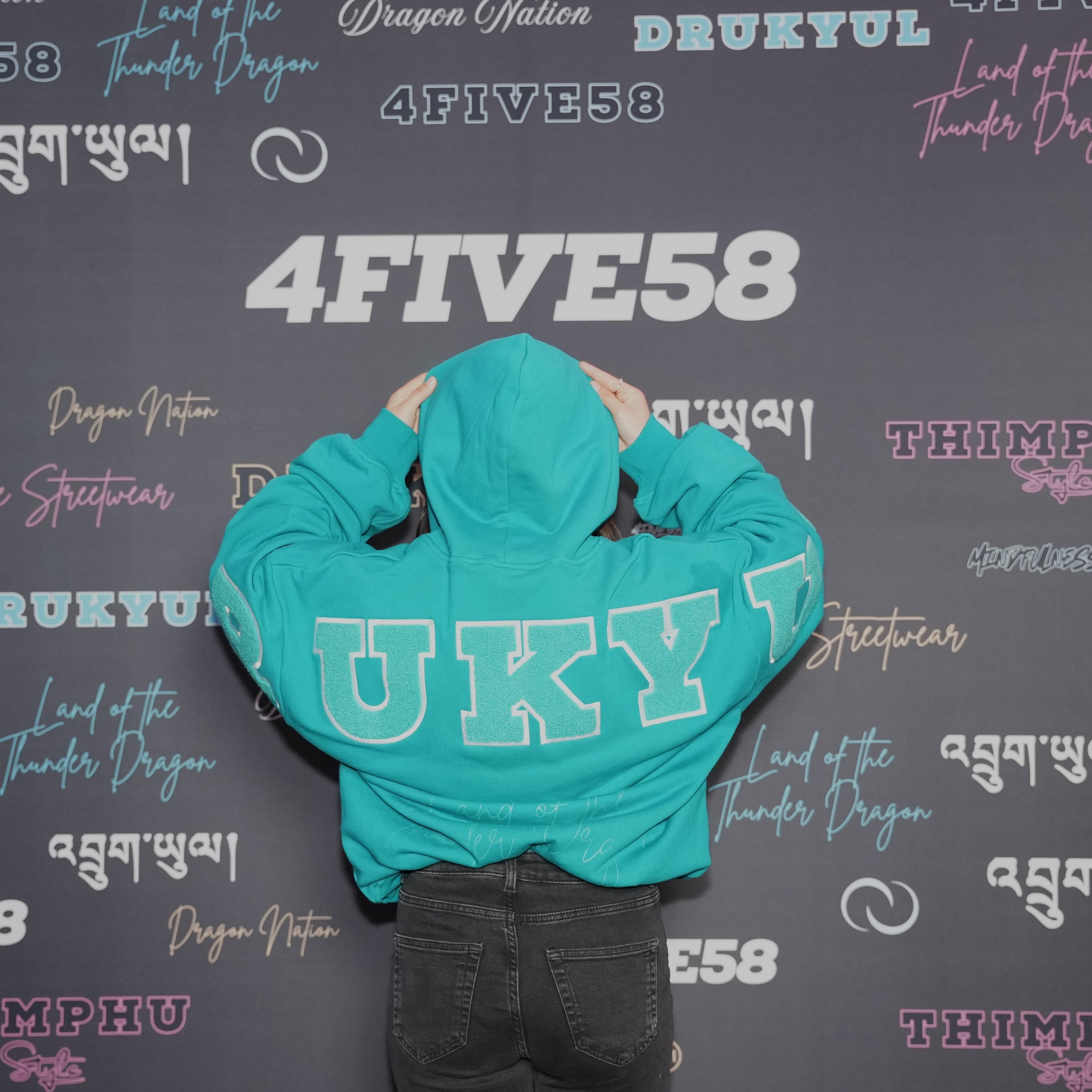 4FIVE58 Embroidered DRUKYUL Hoodie (10%)