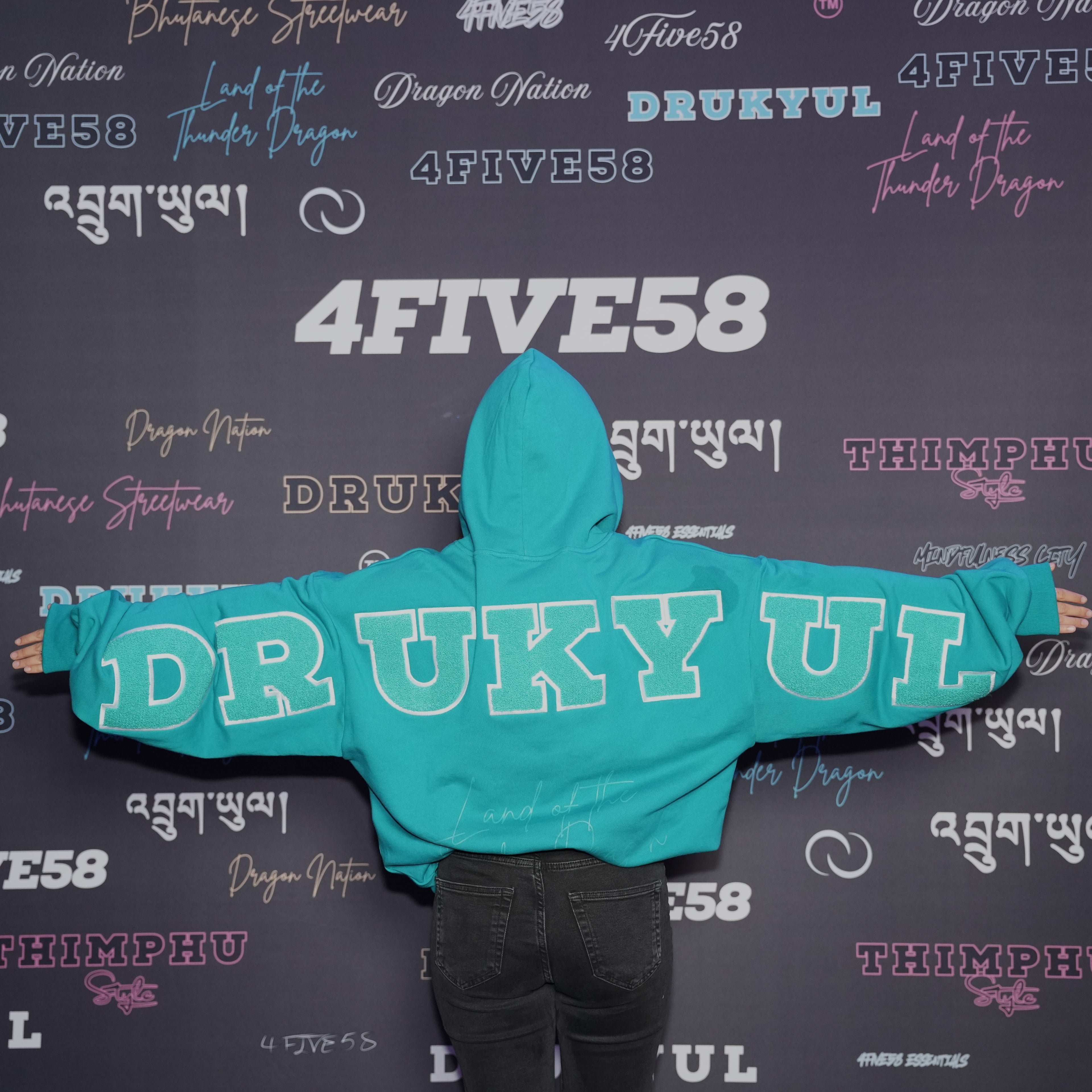 4FIVE58 Embroidered DRUKYUL Hoodie (10%)