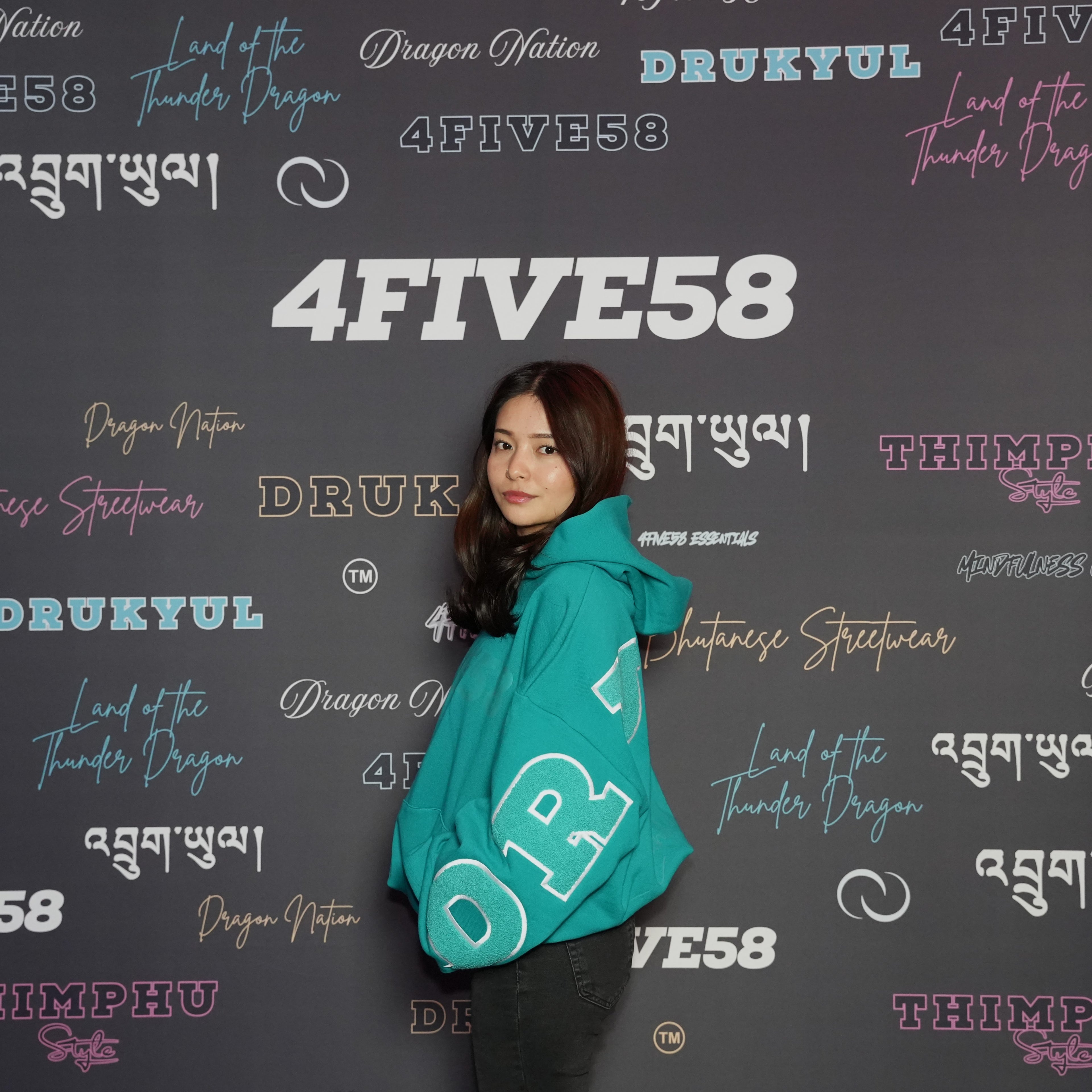 4FIVE58 Embroidered DRUKYUL Hoodie (10%)