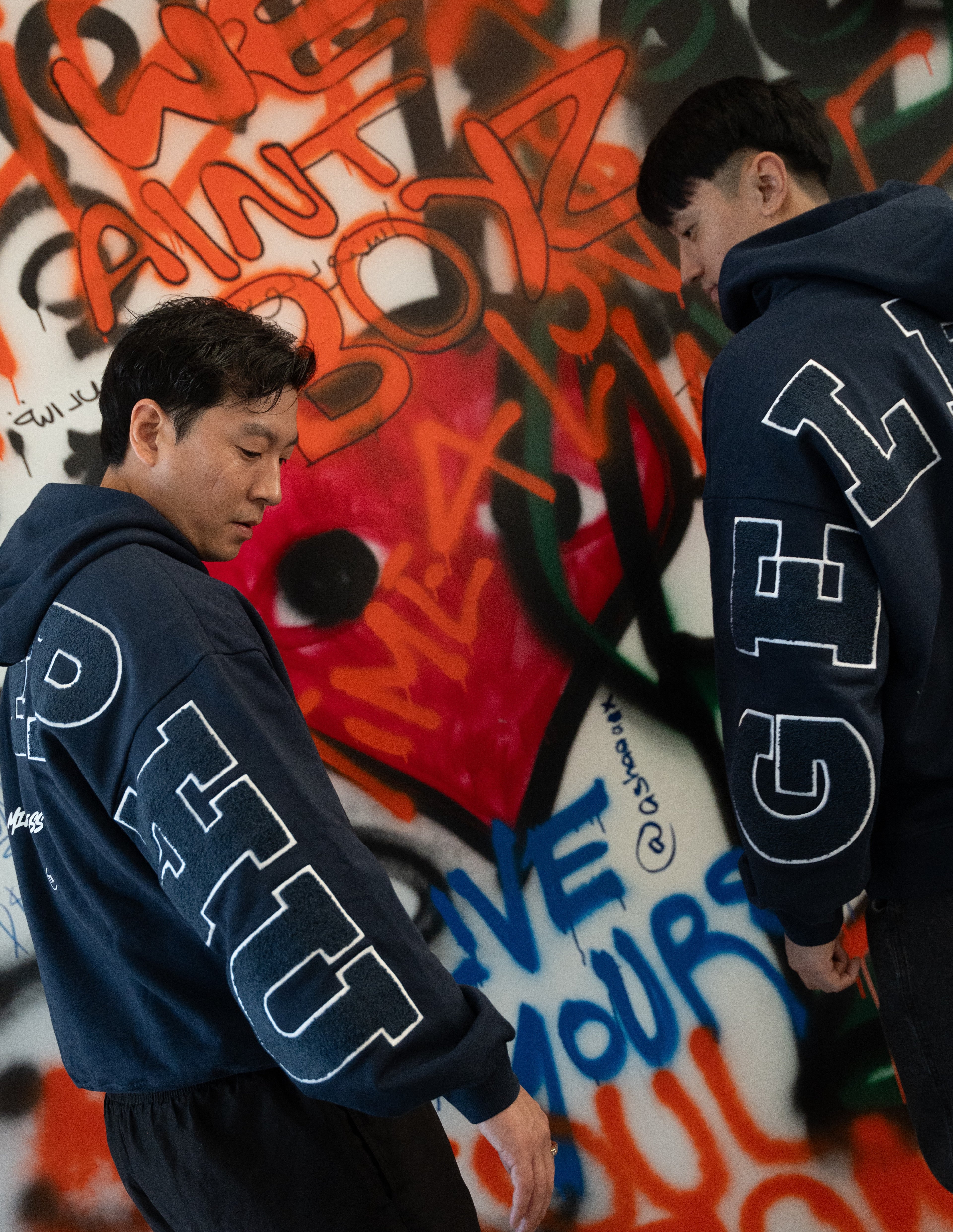 4FIVE58 GELEPHU Edition NAVY Hoodie | Essentials Collection (40% OFF)