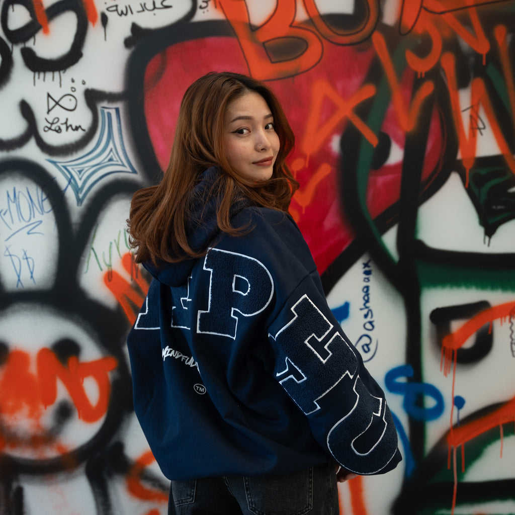 4FIVE58 GELEPHU Edition NAVY Hoodie | Essentials Collection