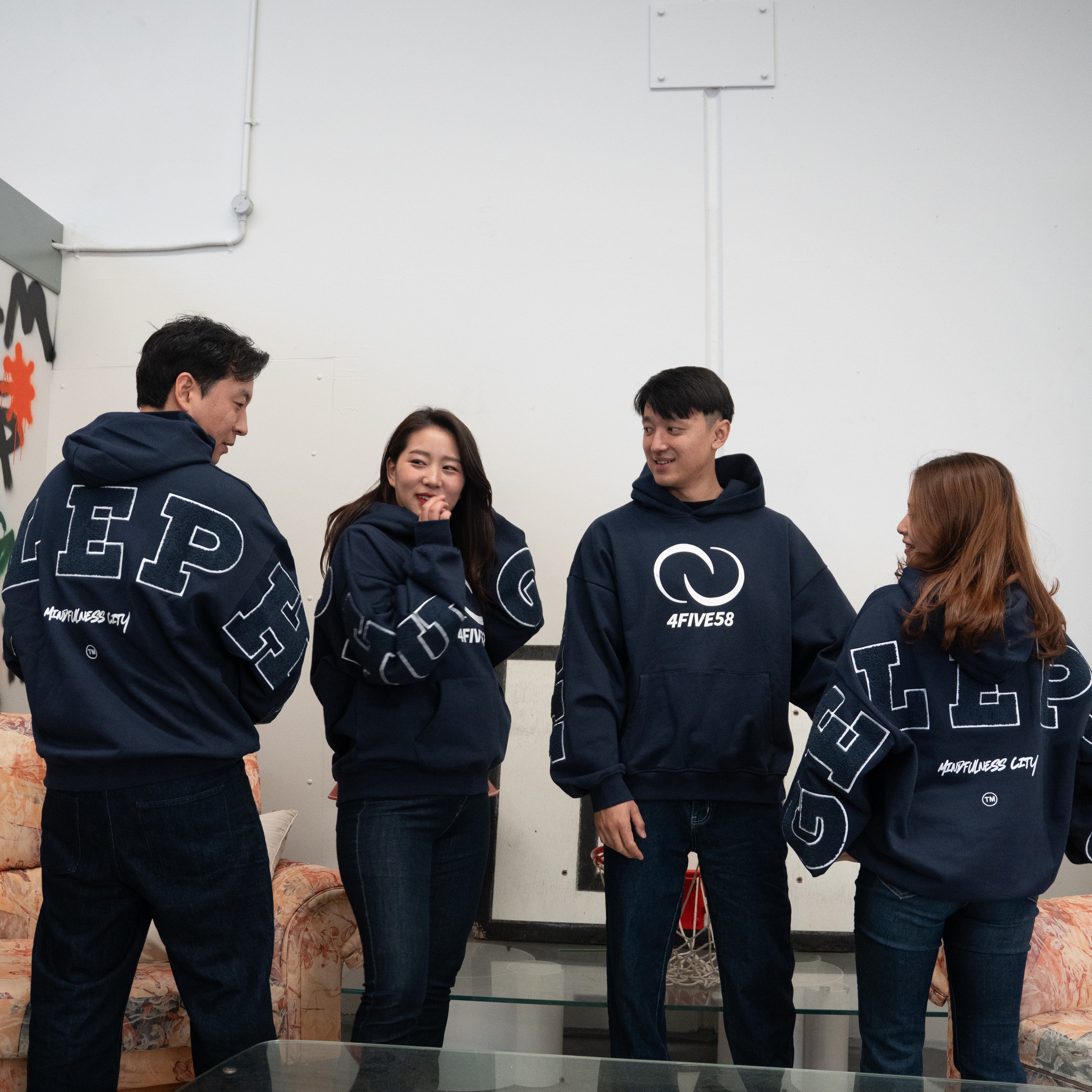 4FIVE58 GELEPHU Edition NAVY Hoodie | Essentials Collection