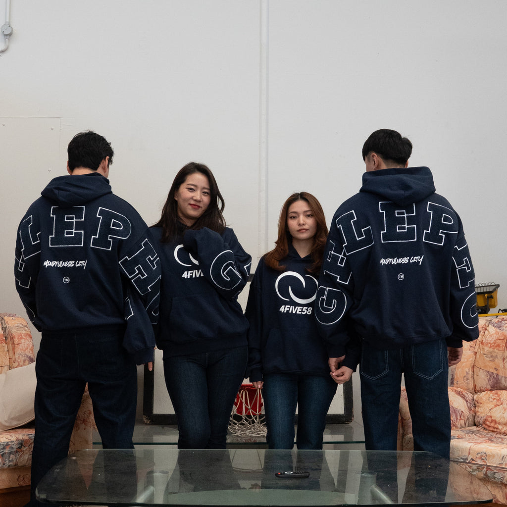 4FIVE58 GELEPHU Edition NAVY Hoodie | Essentials Collection