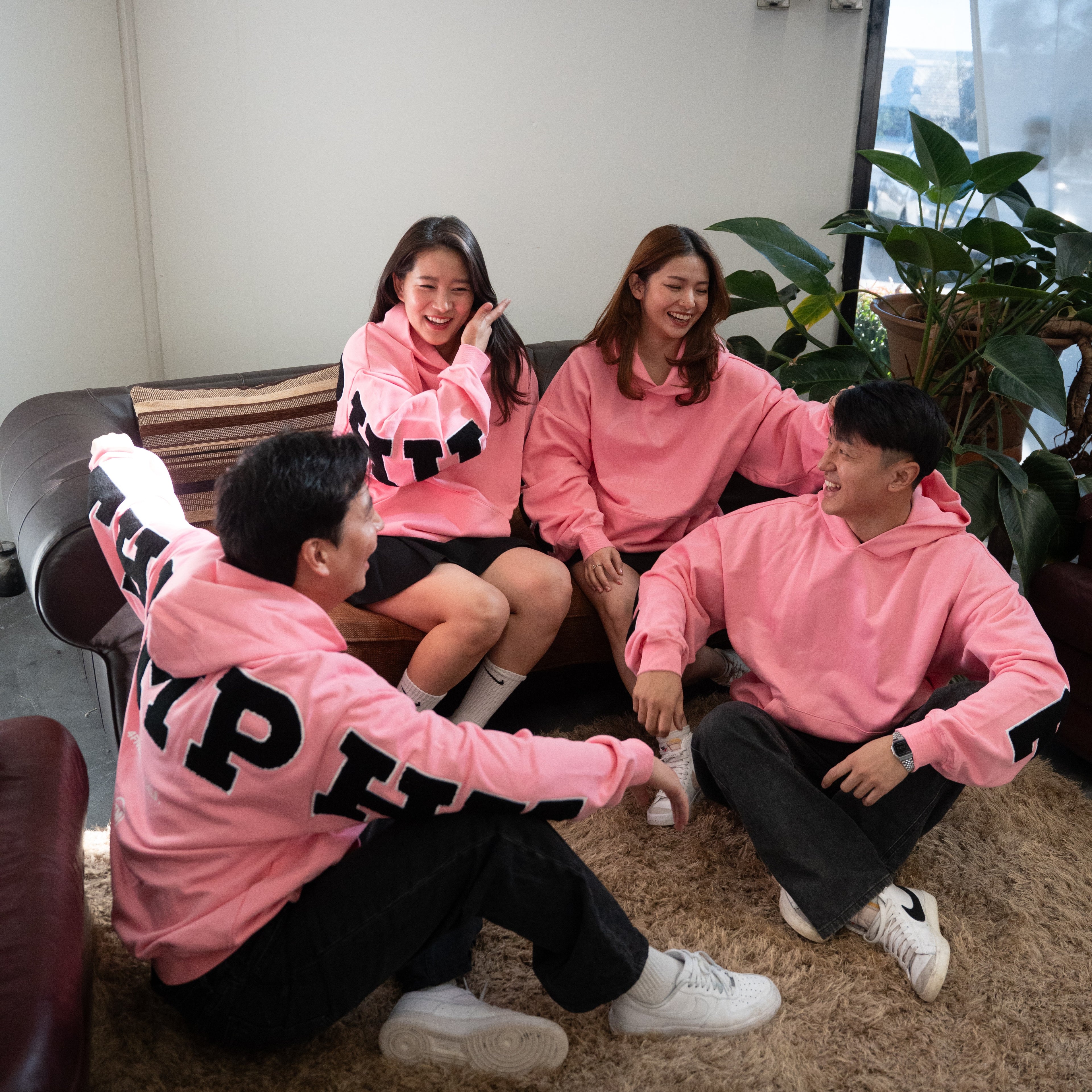 4FIVE58 THIMPHU Edition PINK-BLACK Hoodie | Essentials Collection (40%OFF)