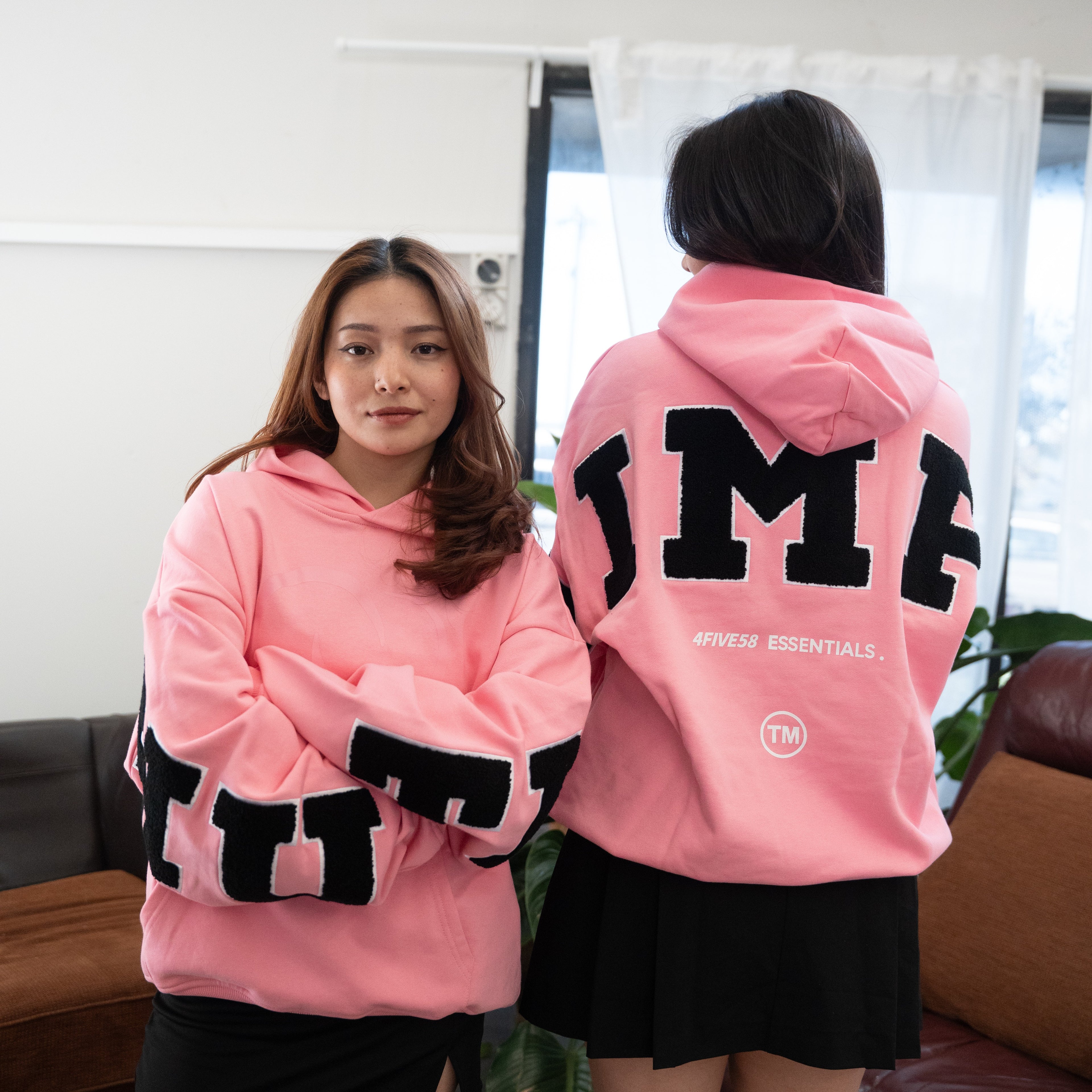 4FIVE58 THIMPHU Edition PINK-BLACK Hoodie | Essentials Collection (40%OFF)