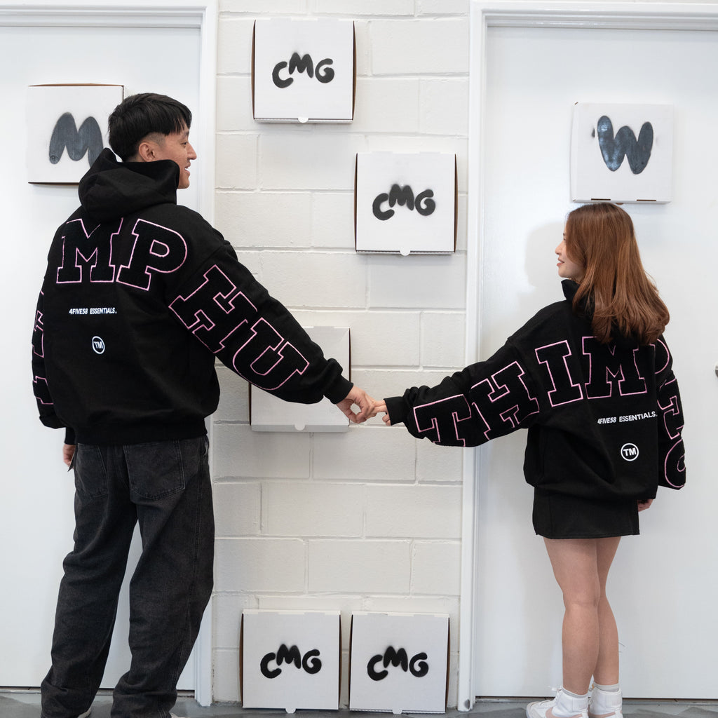 4FIVE58 THIMPHU Edition BLACK-PINK Hoodie | Essentials Collection
