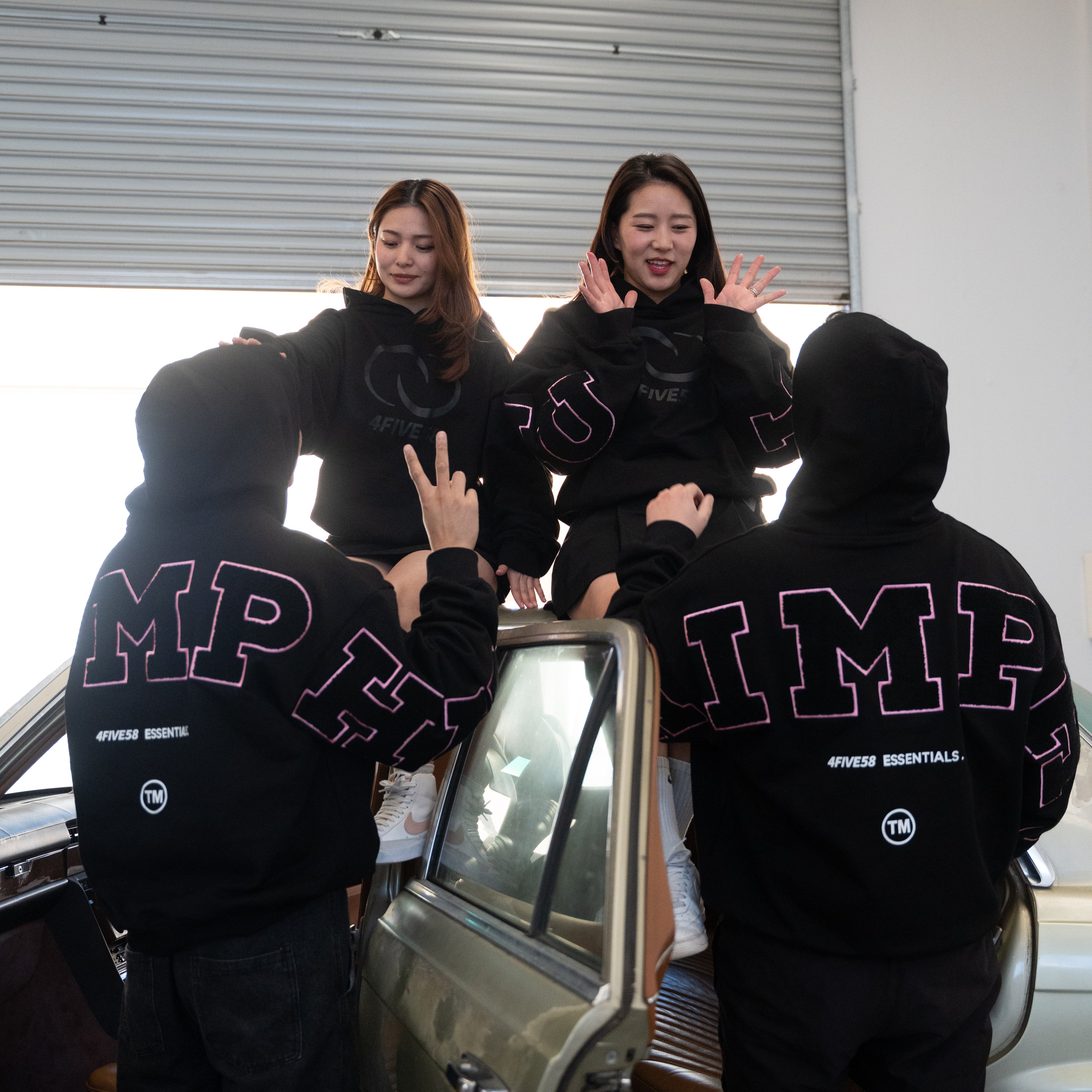 4FIVE58 THIMPHU Edition BLACK-PINK Hoodie | Essentials Collection (30% OFF)