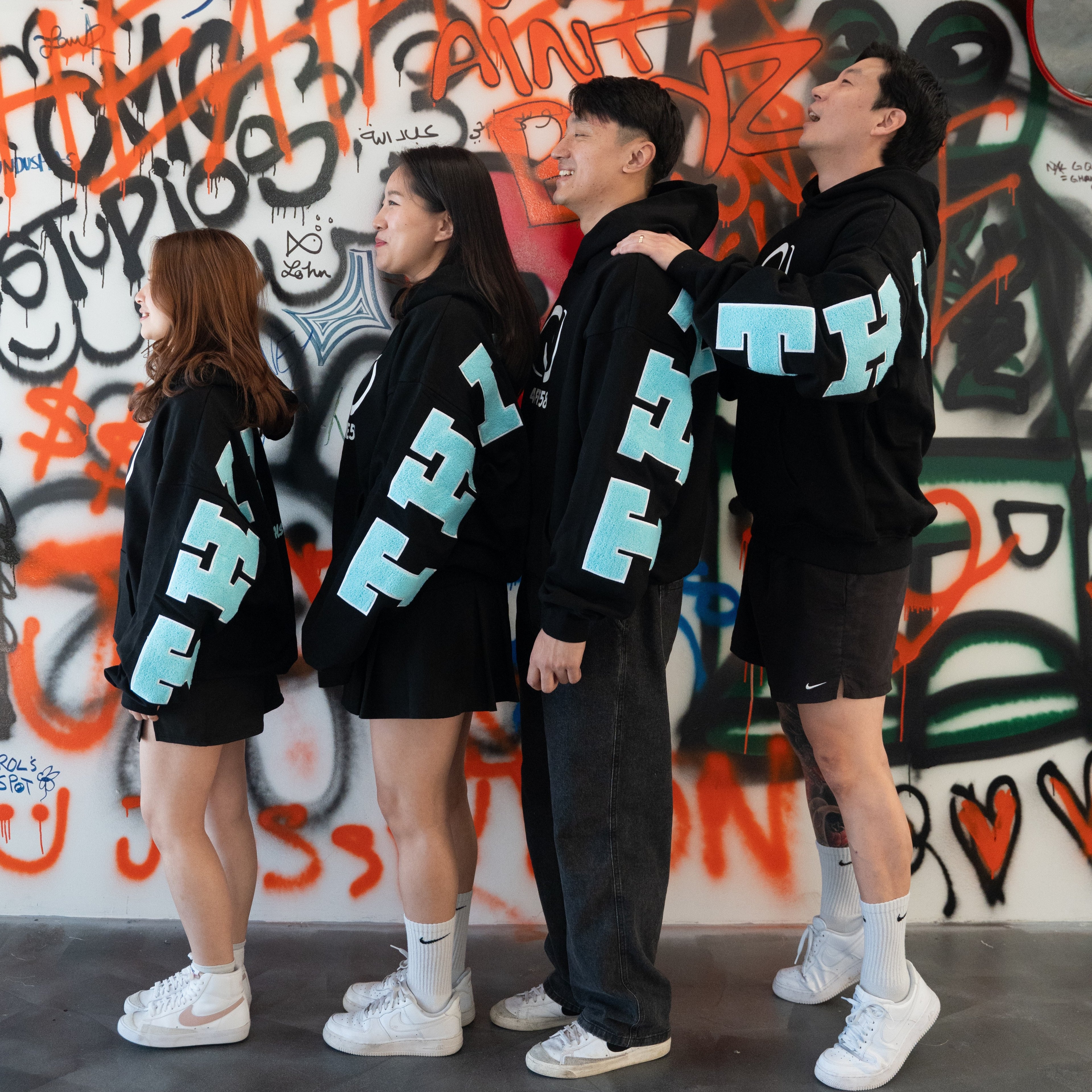 4FIVE58 THIMPHU Edition BLACK-BLUE Hoodie | Essentials Collection (30% OFF)