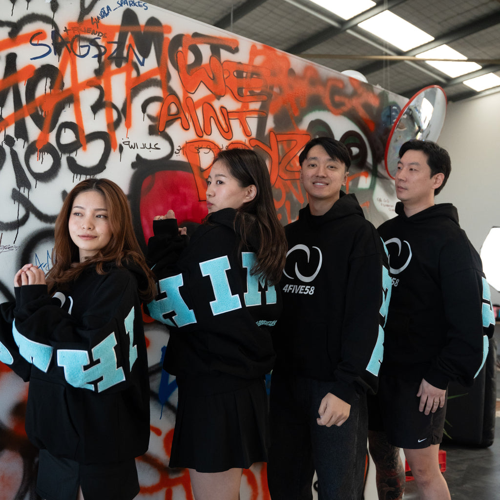 4FIVE58 THIMPHU Edition BLACK-BLUE Hoodie | Essentials Collection