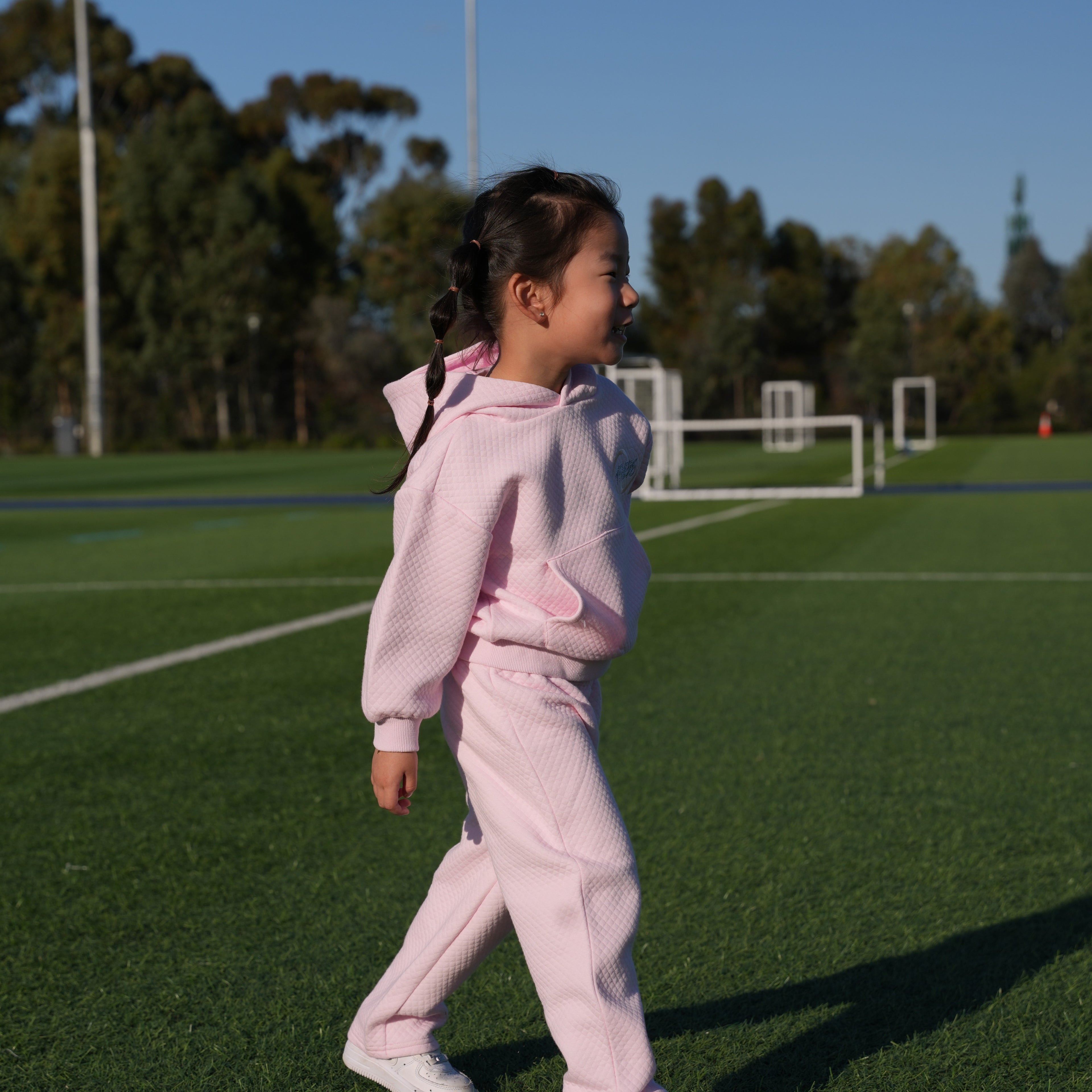 4FIVE58 Kids Thimphu Hoodie & Pant Set | Pink (40% OFF)